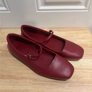 Wild Fable Red Mary Jane Flats